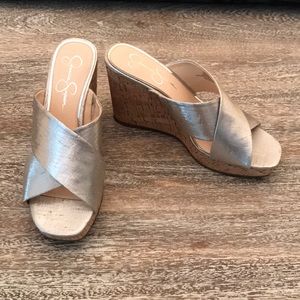 Jessica Simpson Cork Wedge Sandals